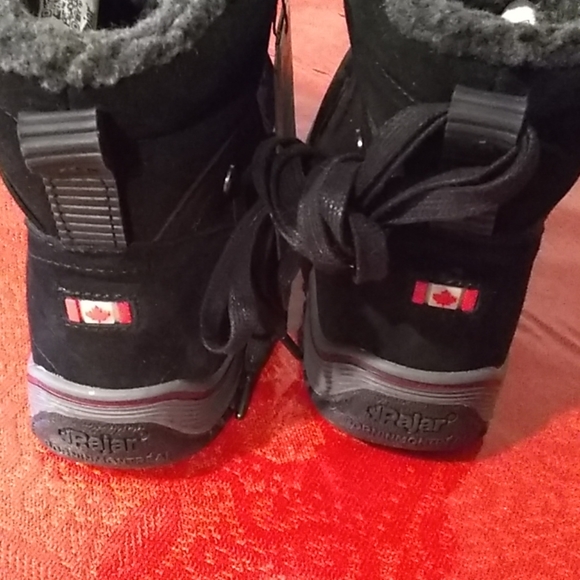 NWT PAJAR CANADA Lace-up Black Boots size 8-8.5 - Picture 8 of 8